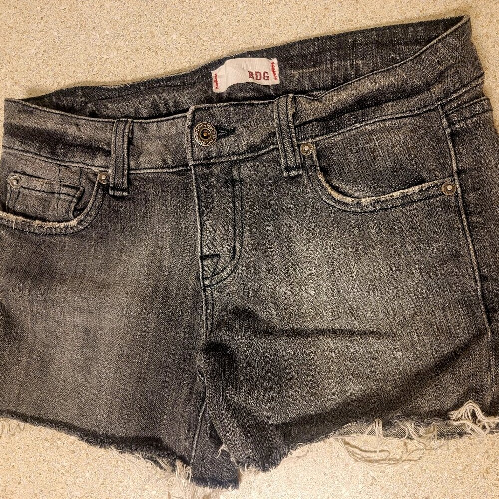 BGD Black Jean Shorts